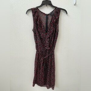 Banana Republic, women’s size 4, sleeveless, sheer, with liner, ruffle dress.